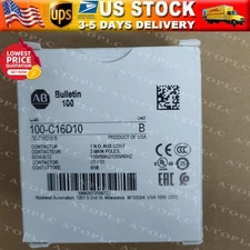 Allen-Bradley 100-C16D10 16 AMP 120VAC COIL IEC Contactor New Factory Sealed