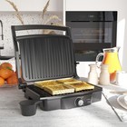 Homcom Large Panini Press Sandwich Maker and Grill, Cooking Silver and Black 13.