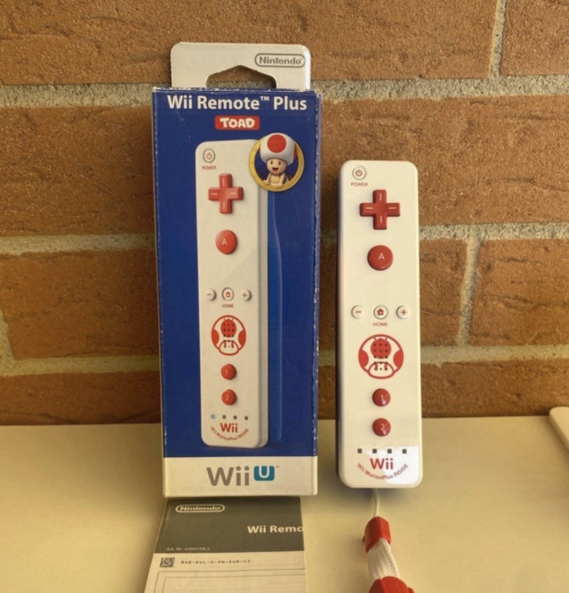 Wii Mote Toad Edition Boxato Edizione Limitata Nintendo Originale Motion Plus