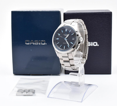 Casio Oceanus OCW-S100-1AJF Titanium Solar Radio Black Dial Mens Watch w/Box
