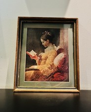 A Young Girl Reading, Jean-Honoré Fragonard, 1770 Reproduction Lithograph 