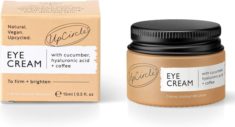 UpCircle Eye Cream With Coffee And Hyaluronic Acid 15ml - For Dark Circles,... - Image 2 of 4