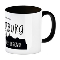 Ludwigsburg Skyline Kaffeebecher In Schwarz Weiss - DIE Liebe Meines Lebens