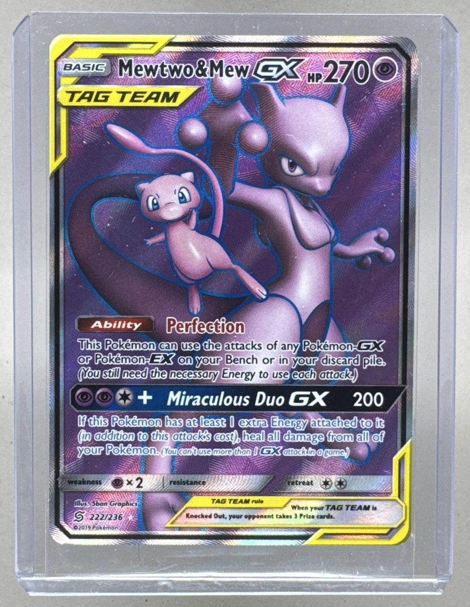 Preços baixos em Cartões TCG de Pokémon Mewtwo e Mew GX | eBay