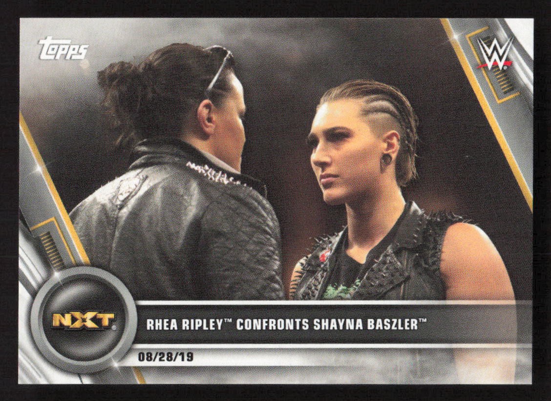 2020 Topps WWE Women's Rhea Ripley Confronts Shayna Baszler #73