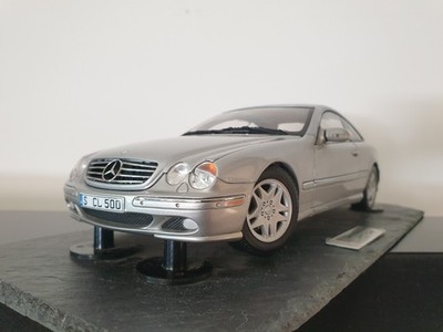 1:18 Mercedes CL 500 W215 600 Silber AUTOart Modellauto C215 Schieferplatte AMG 