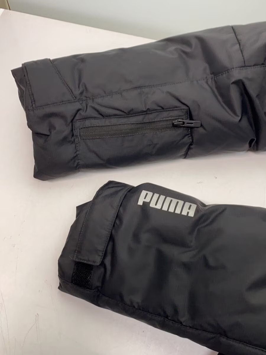 PUMA Down Jacket, Medium, Nylon, Black, Solid Col… - image 6