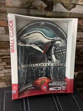 Wincraft Sports NFL Football Philadelphia Eagles 12" Logo Round Wall Clock New