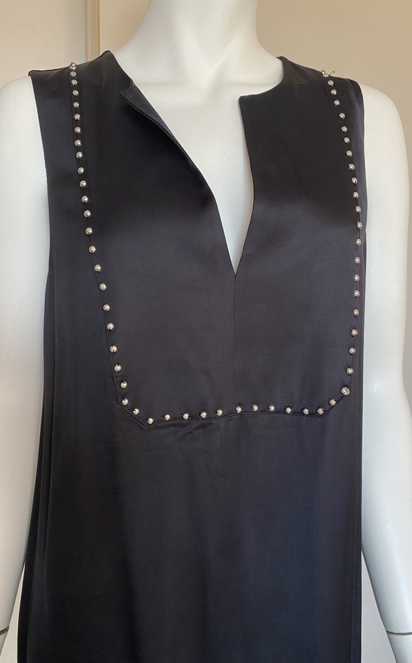 Zara Black Midi Dress Size L eBay