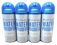 4x Large Bottles Sof Sole 7.5 oz Water Proofer Repels Moisture