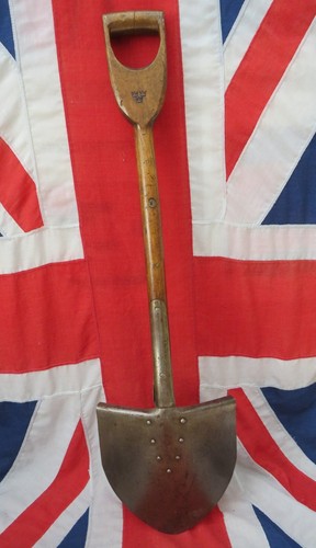 c. WWII Swedish Army Military Large Field Shovel Spade 40" Sweden - Picture 2 of 15