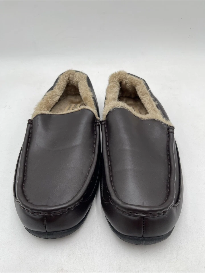 Мужские олени олени олени закрученный мокасин тапочки коричневый размер 9 М - Изображение 2 из 4