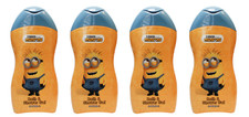 4x MINIONS Kids Bath & Shower Gel 300ml, Cherry Scent 8.75 per litre