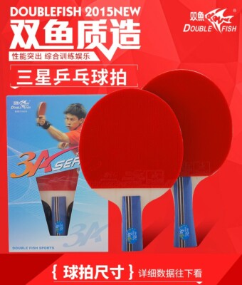 *Double Fish Performance 2/3/4 Star Ping Pong Racket Table Tennis Paddle Long FL