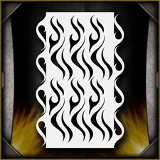 Flames 5 Airbrush Stencil Template Airsick