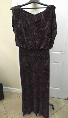 melrose sleeveless evening gown