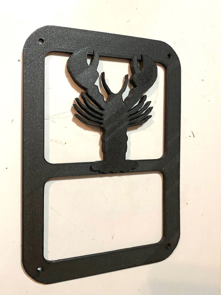 Cubiertas de luces traseras Lobster Silhouette en 3D - negras para Jeep Wrangler JK/JKU Foto 2 de 3