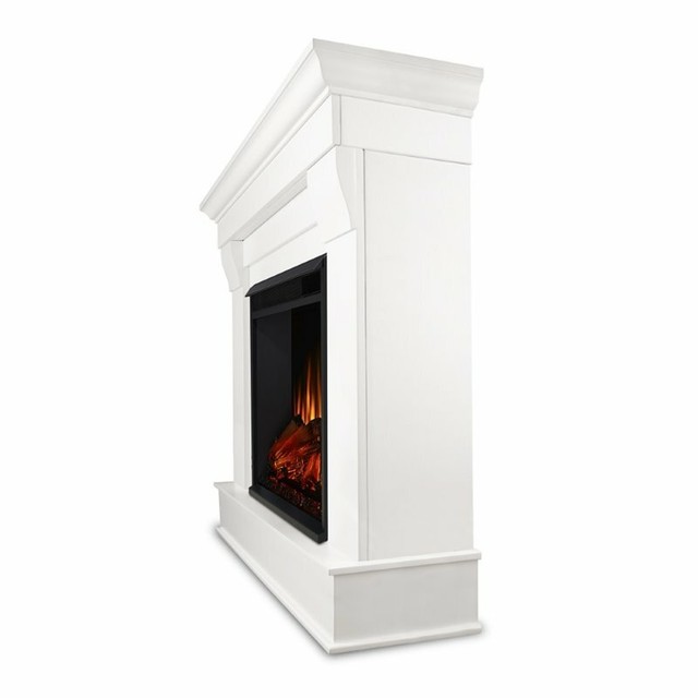 Real Flame Chateau Electric Fireplace in White 38hx41wx12d for sale