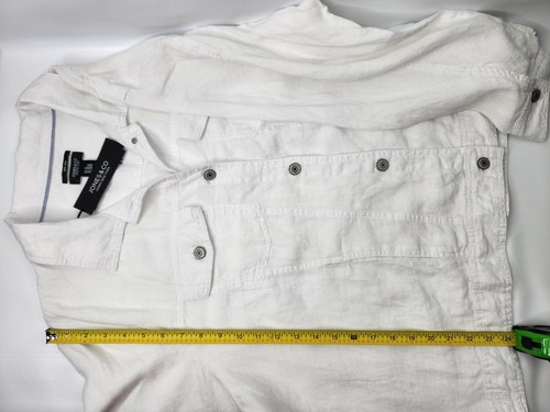 Jones New York Size 3X Jacket Linen Women's White - Picture 5 of 11