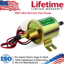 Universal Electric Fuel Pump HEP-02A 4-7PSI 12V Inline Low Pressure Gas Diesel