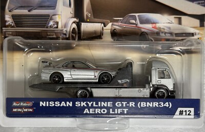 Hot Wheels Team Transport #12 Nissan Skyline GT-R R 34 & Aero Lift