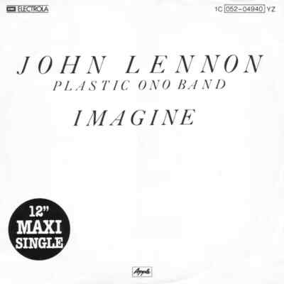John Lennon Imagine Vinyl Single 12inch NEAR MINT Apple | eBay