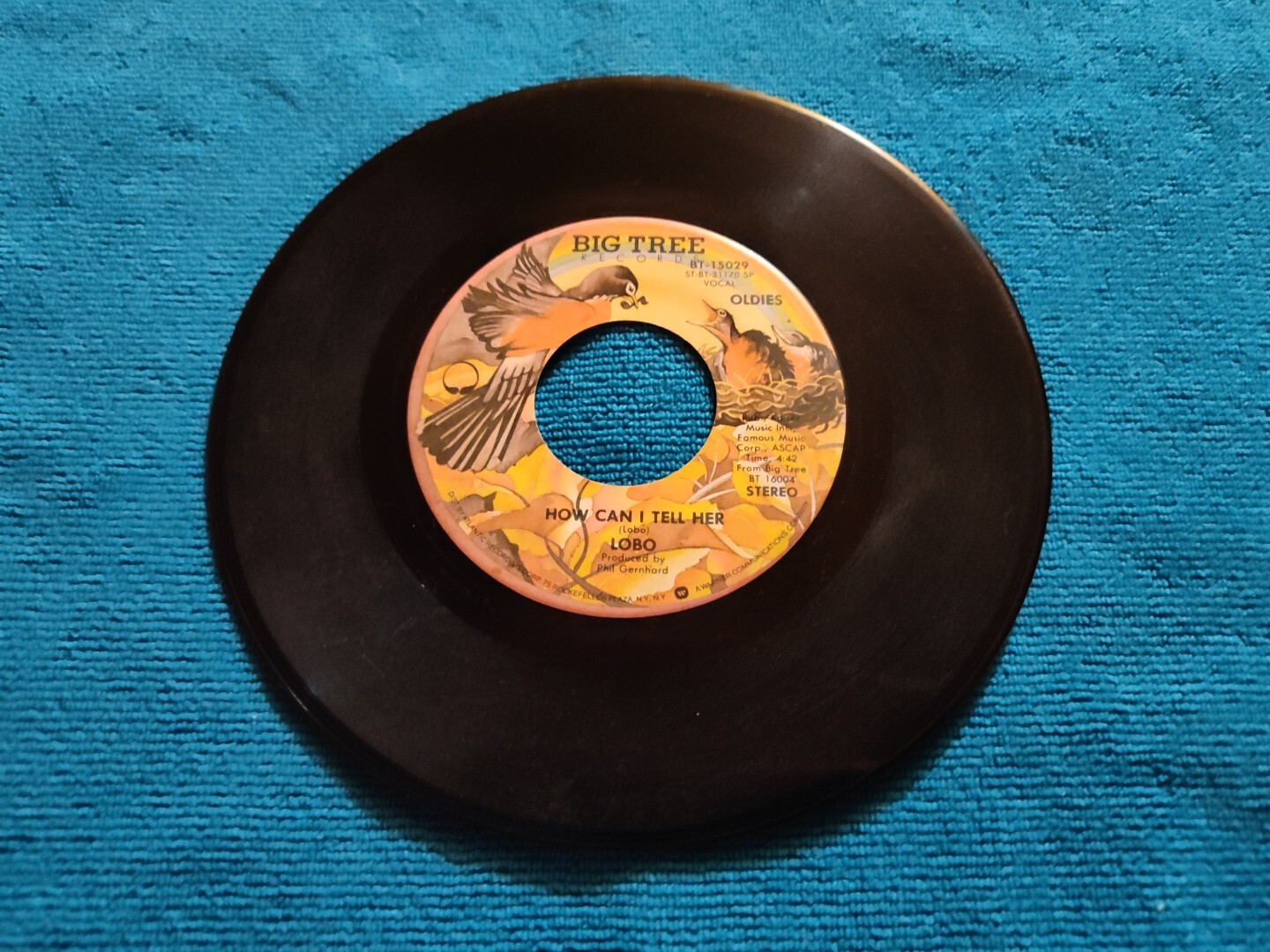 LOBO HOW CAN I TELL HER / DON'T EXPECT ME 45RPM,RECORD#,BT- 15029