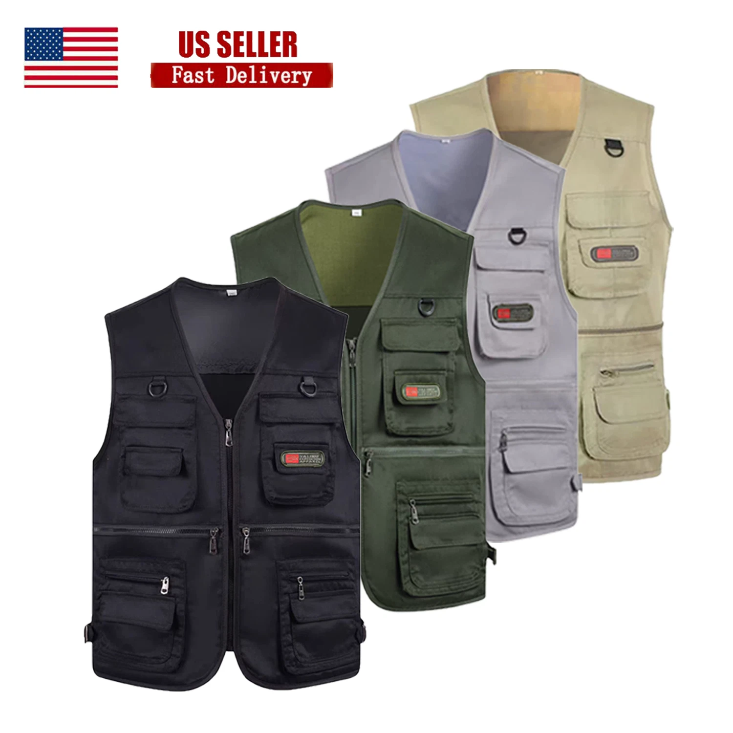 Mens Utility Vest With Multiple Pockets Travel Photography Fishing Camping Hike
Opens in a new windo
