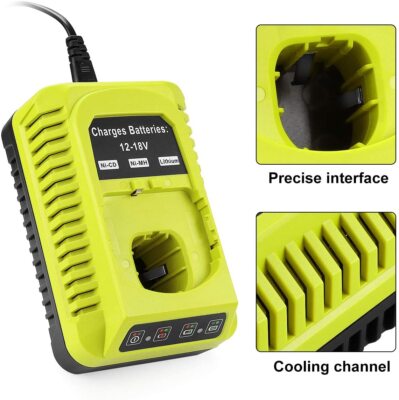 2 Batterie 18V 5.5Ah Per Ryobi + Caricabatterie 3A - Compatibili Con RB18L50, P102, P103, Ecc. - Foto 5