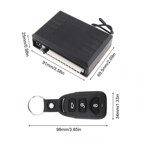 Universal Car Keyless Entry System Door Lock Locking Remote Central Kit DC 12V - Picture 2 of 12