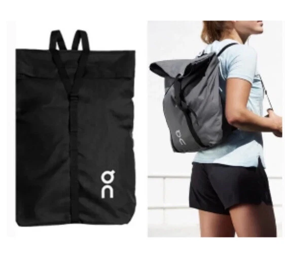 NEW On Cloud Running Ambassador Pack Tote Bag Backpack Black Unisex | eBay