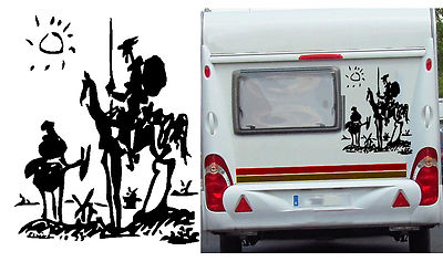 QUIJOTE Und SANCHO PICASSO, Vinylaufkleber