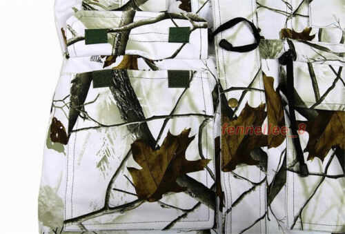 Camouflage Ghillie Suit Padded Jacket Pants Waterproof Winter Snow Field Bionic - Picture 7 of 9