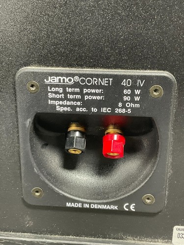 Jamo Cornet 40IV Bookshelf Pair ๐ 8 ฮฉ โ One Cover Missing, Tested - Picture 7 of 18