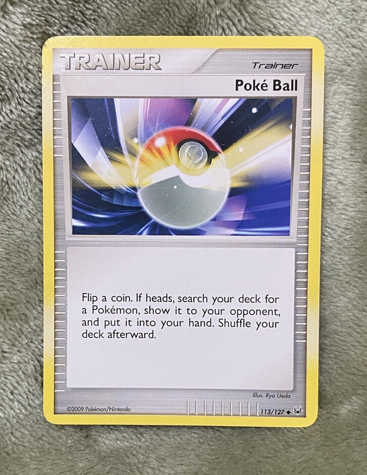 Pokemon POKE BALL 113/127 Uncommon (2009 Platinum) NM/Near Mint