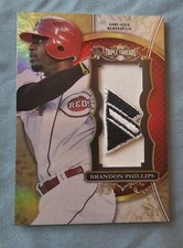 2013 triple threads Brandon Phillips  Patch 1/1