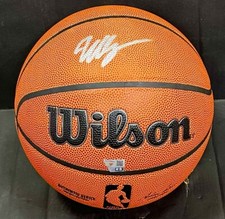 Victor Wembanyama Signed Wilson I/Basketball Spurs Rookie Auto Fanatics COA ROY