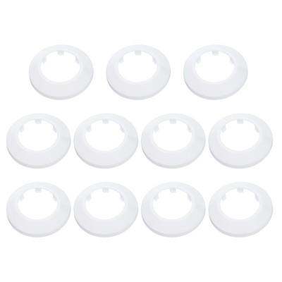 11PCS Flange Pipe Cover Decor for 1.7in/43mm Pipe Cover Decor, White