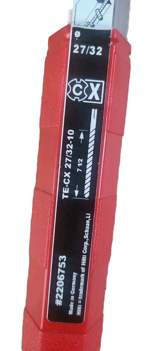 HILTI TE-CX 27/32-10 DRILL BIT #2206753- NEW | eBay