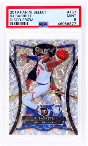 2019 Panini Select RJ Barrett Disco Prizm #157 PSA 9 Rookie RC