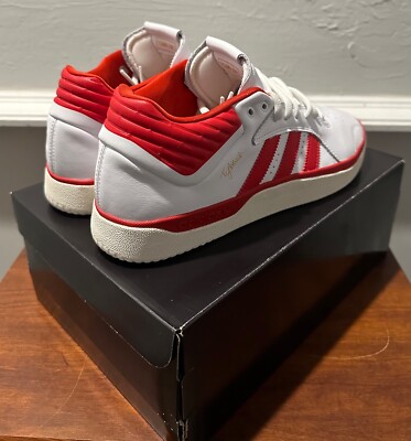 Adidas Tyshawn Jones GW4897 Men’s Size 13 White Scarlet Red Skate Shoes Used Adidas Tyshawn Cloud White Scarlet Skate Shoes GW4897 Men main image 3