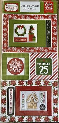 Echo Park~CHRISTMAS MAGIC~ chipboard Frames set~Really nice! Quick Ship!!
