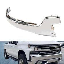 Chrome Steel Front Bumper Face Bar for 2019 2020 2021 Chevy Silverado 1500
