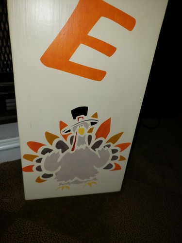 Gobble Gobble Holz Veranda Schild vertikal Thanksgiving Türkei Dekor Schild 40 Zoll - Bild 4 von 4