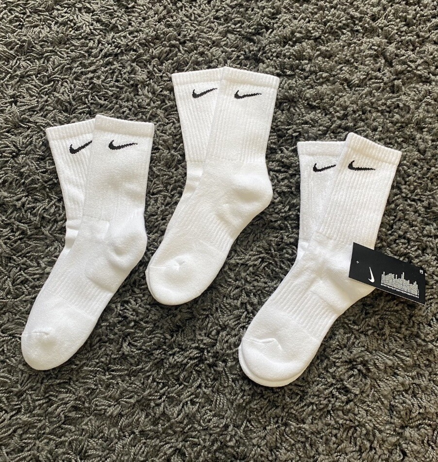 nike mid cut crew socks