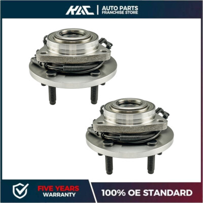 4WD Pair 2 Front Wheel Bearing Hub for 2005-2010 Dodge Dakota Mitsubishi w/ABS