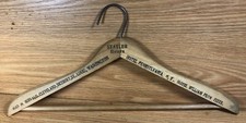 VINTAGE Statler Hotels WOODEN HANGER great condition ADVERTISING