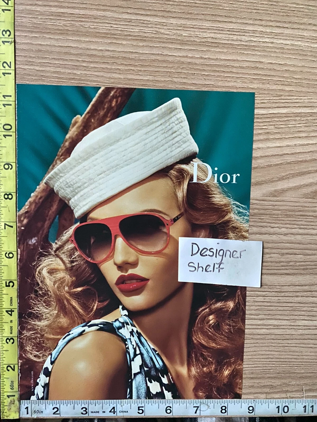 Lot Gisèle pour lunettes de soleil Dior 2011 campagne print publicité