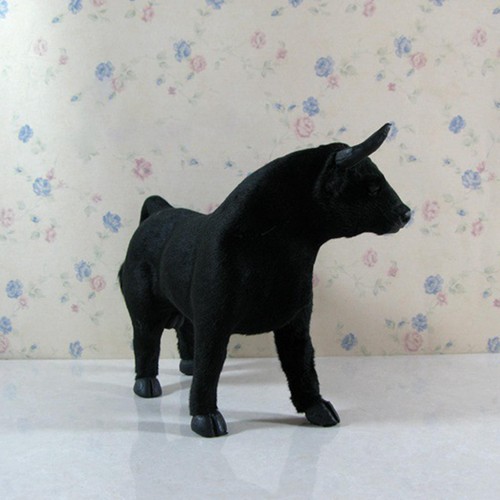 Simulation Black Cow Figurines Model Educational Toy for Children - Picture 5 of 12