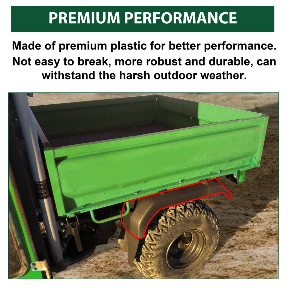 New For Kawasaki 2001-2008 Mule 3000 3010 3020 Rear Fender Pair PP - Image 4 of 4